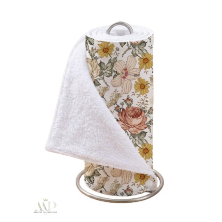 Panneau essuie-tout lavable à coudre – Motif Vintage – Lot de 5, 10 ou 15 feuilles
