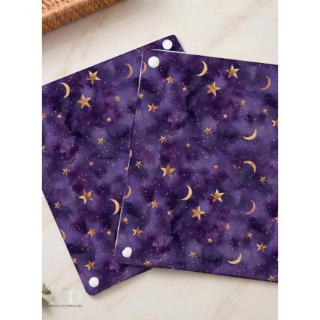 Panneau essuie-tout lavable à coudre – Motif Nuit Etoilée – Lot de 5, 10 ou 15 feuilles
