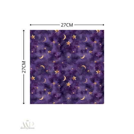 Panneau essuie-tout lavable à coudre – Motif Nuit Etoilée – Lot de 5, 10 ou 15 feuilles