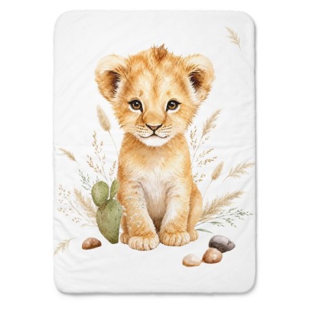 Panneau pour couverture à réaliser soi-même Lionceau Boheme - Certifié Oeko-Tex®