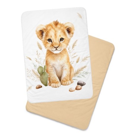 Panneau pour couverture à réaliser soi-même Lionceau Boheme - Certifié Oeko-Tex®
