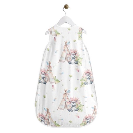 Coupon gigoteuse Zèbre Indien – tissu coton Oeko-Tex – kit couture facile, cadeau naissance, couture DIY