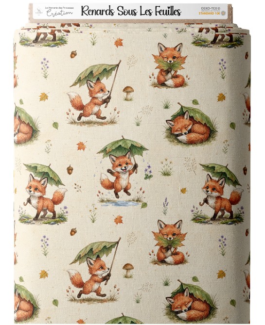 Tissu "Renards Sous Les...