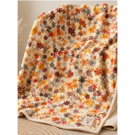 Tissu "Floral D'Automne" – motif Fleuri aquarelle – Certifié Oeko-Tex®