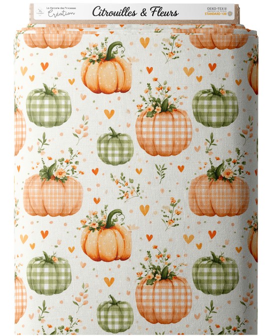 Tissu "Citrouilles Et...