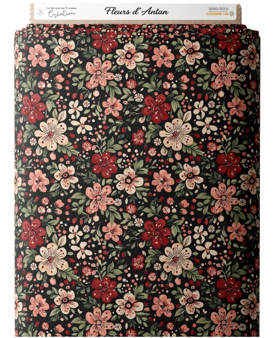 Tissu « Fleurs d’Antan » –...