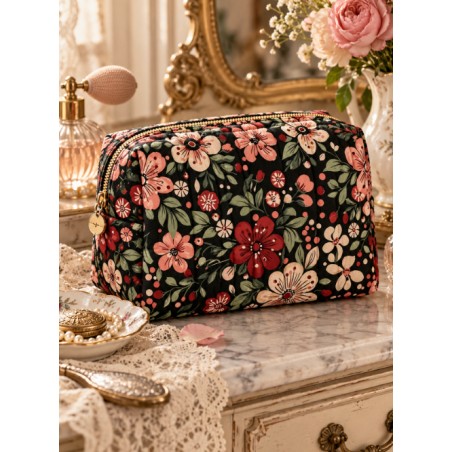 Tissu « Fleurs d’Antan » – Élégance Florale Vintage aux Tons Romantiques – Certifié Oeko-Tex®