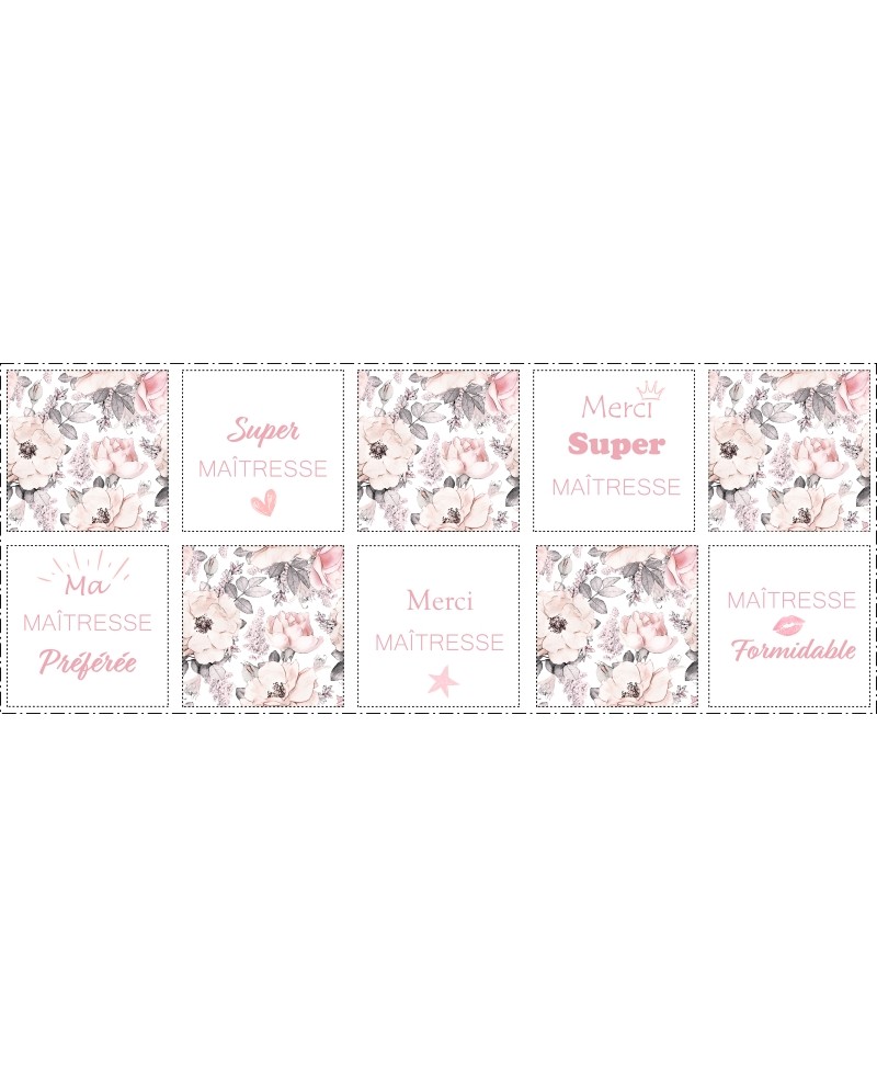 Coupon Lingettes Merci Maîtresse, Atsem, Aesh Fleurs Vintage Rose coton ...