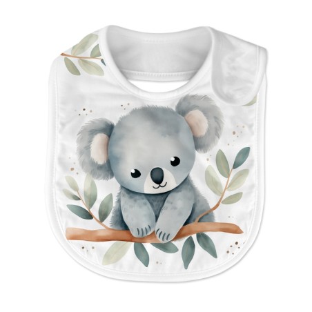 Bavoir Tendre Koala coton imprimé à réaliser soi-même  - Certifié Oeko-Tex®