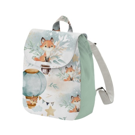 Panneau pour Sac à Dos maternelle Enfant Lovely Fox Celadon à réaliser soi-même
