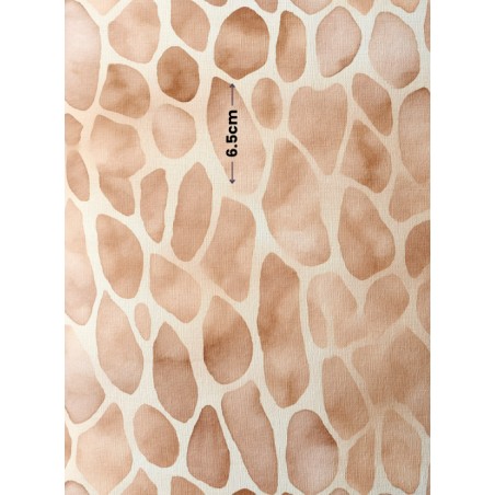 Tissu coton imprimé pour enfants Peau De Girafe  - Certifié Oeko-Tex®