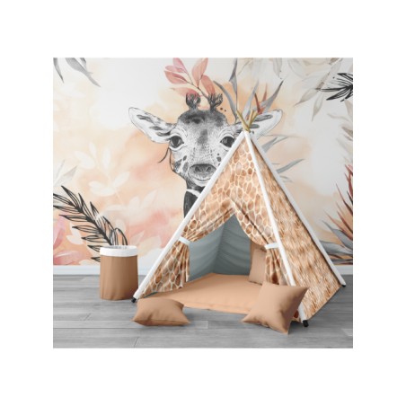 Tissu coton imprimé pour enfants Peau De Girafe  - Certifié Oeko-Tex®
