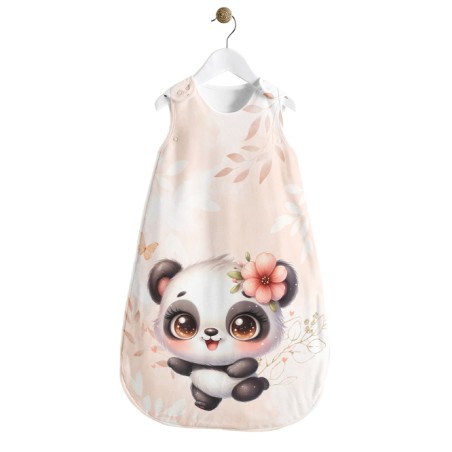 Panneau Gigoteuse Bébé Panda Pastel Pêche