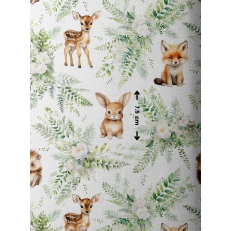 Tissu coton imprimé pour enfants Merveilles De La Forêt - Certifié Oeko-Tex®