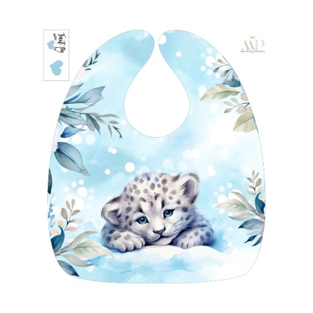 Panneau Bavoir Animaux Arctique – pour Bavoir Bébé 3 à 12 mois – Tissu coton Oeko-Tex® a réaliser soi-même