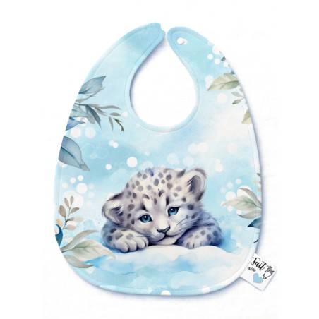 Panneau Bavoir Animaux Arctique – pour Bavoir Bébé 3 à 12 mois – Tissu coton Oeko-Tex® a réaliser soi-même