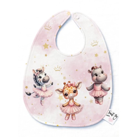 Panneau Bavoir Ballerine – pour Bavoir Bébé 3 à 12 mois – Tissu coton Oeko-Tex® a réaliser soi-même