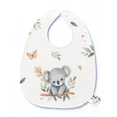 Panneau Bavoir Bébé Tendre Koala – pour Bavoir Bébé 3 à 12 mois – Tissu coton Oeko-Tex® a réaliser soi-même