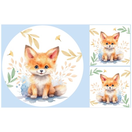 Ensemble Coupon Tapis Rond Renardeau + 2 coussins