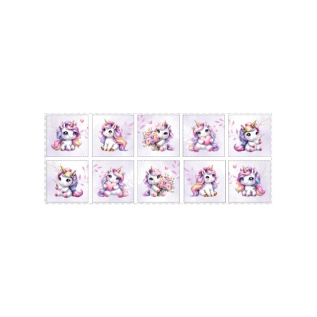 Lingettes Bébé Licorne Pastel Parme