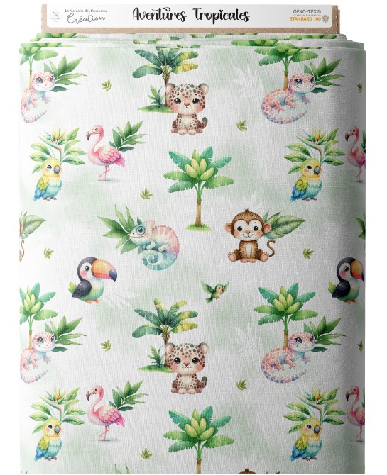 Tissu Aventures Tropicales...