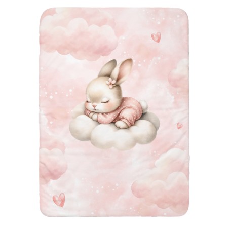Panneau pour couverture à réaliser soi-même Cloudy Dreams Lapin - Certifié Oeko-Tex®