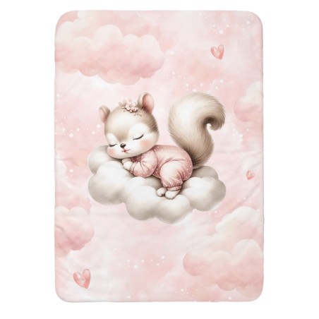 Panneau pour couverture à réaliser soi-même Cloudy Dreams Ecureuil - Certifié Oeko-Tex®