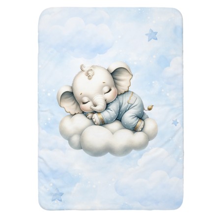 Panneau pour couverture à réaliser soi-même Cloudy Dreams Elephant - Certifié Oeko-Tex®
