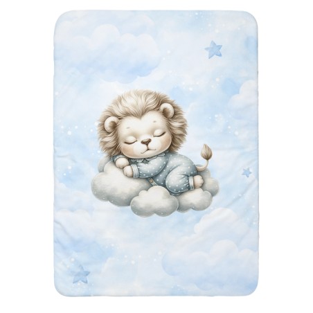 Panneau pour couverture à réaliser soi-même Cloudy Dreams Lion - Certifié Oeko-Tex®