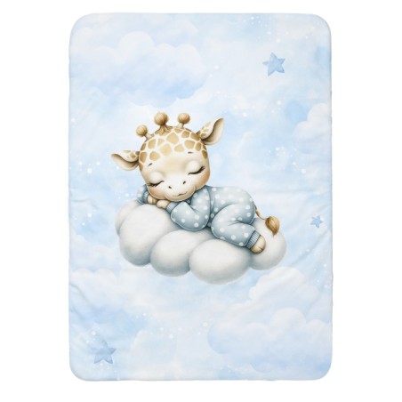 Panneau pour couverture à réaliser soi-même Cloudy Dreams Girafe - Certifié Oeko-Tex®