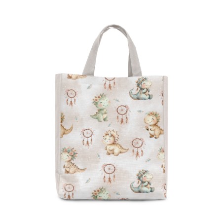 Tissu coton imprimé pour enfants Dino Boho - Certifié Oeko-Tex®