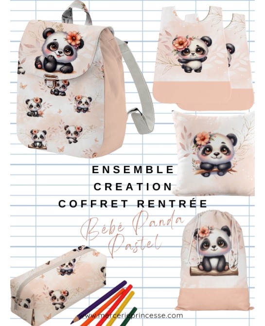 Ensemble Bébé Panda Pastel...