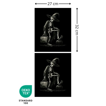 Panneau Sac à Bonbon Squelette D'halloween Oeko-Tex®