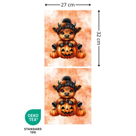 Panneau Sac à Bonbon Highland D'halloween Oeko-Tex®