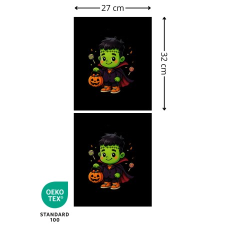 Panneau Sac à Bonbon Frankenstein Halloween Oeko-Tex®