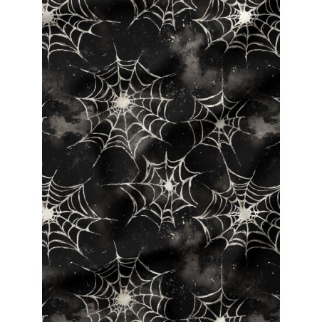Tissu coton imprimé Toile D'Araignée  - Certifié Oeko-Tex®