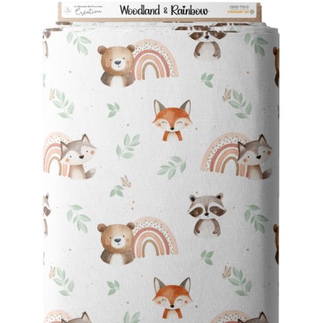 Tissu Woodland et Rainbow enfant Oeko-Tex®