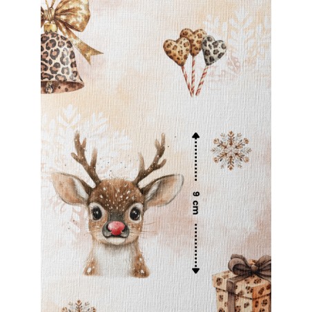 Tissu Christmas Leopard enfant Oeko-Tex®