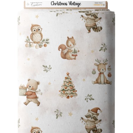 Tissu Christmas Vintage enfant Oeko-Tex®
