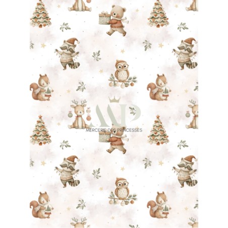 Tissu Christmas Vintage enfant Oeko-Tex®