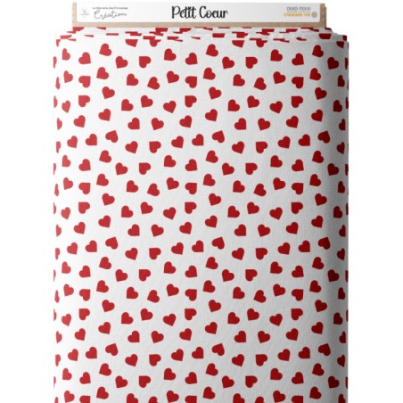 Tissu Petit Coeur Oeko-Tex®