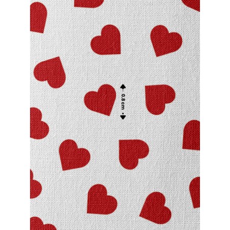 Tissu Petit Coeur Oeko-Tex®