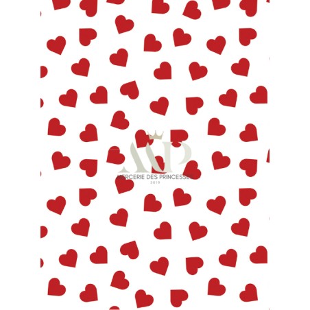 Tissu Petit Coeur Oeko-Tex®
