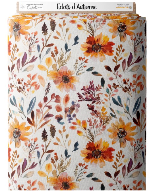 Tissu Fleurs Eclats...