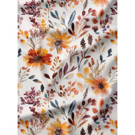 Tissu Fleurs Eclats D'Automne Oeko-Tex®