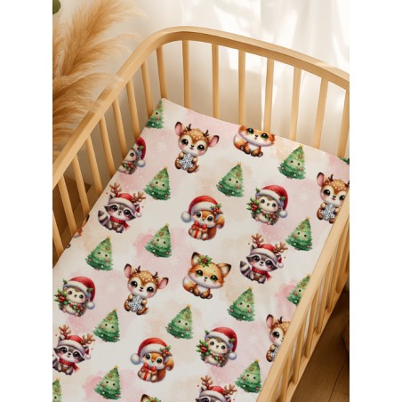 Tissu Christmas Forest motif animaux de la forêt enfant Oeko-Tex®