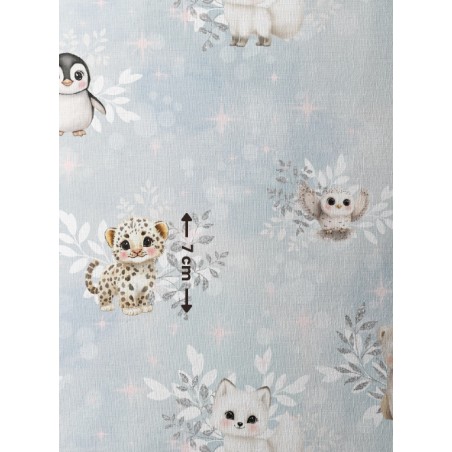 Tissu Arctics Animals motif animaux de la banquise enfant Oeko-Tex®