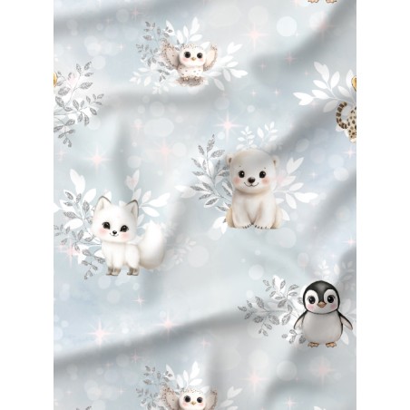 Tissu Arctics Animals motif animaux de la banquise enfant Oeko-Tex®