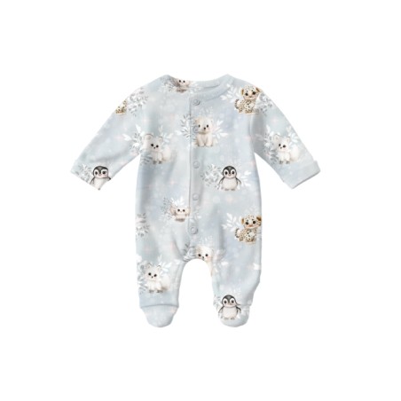 Tissu Arctics Animals motif animaux de la banquise enfant Oeko-Tex®