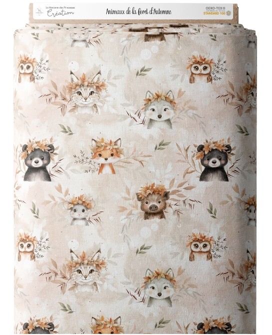 Tissu coton Animaux de la...